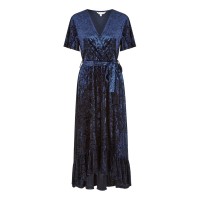 рокля,дамски,поли,и,рокли,yumi,yumi,navy,velvet,wrap,over,midi,dress,navy
