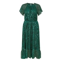 рокля,дамски,поли,и,рокли,yumi,yumi,green,sequin,angel,sleeve,midi,dress,green