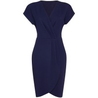 рокля,дамски,поли,и,рокли,mela,london,mela,london,navy,wrap,front,dress,navy