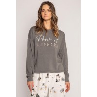 дамски,пижами,pj,salvage,crew,neck,shirt,grau,mel