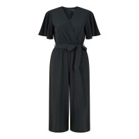 дамски,летни,гащеризони,mela,london,women,s,navy,wrap,angel,sleeve,jumpsuit,black