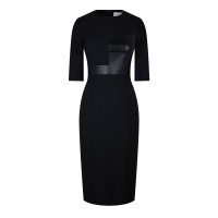 дамска,рокля,дамски,поли,и,рокли,boss,women,s,dezona,tailored,shift,dress,black