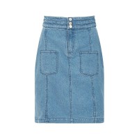 дамска,пола,yumi,women,s,patch,pocket,denim,skirt,blue