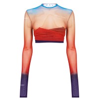 къса,блуза,дамски,топове,off,white,off,white,blur,crop,top,multi,2545
