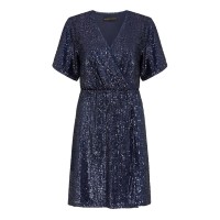 рокля,дамски,поли,и,рокли,mela,london,mela,london,navy,sequin,kimono,sleeve,wrap,dress,navy