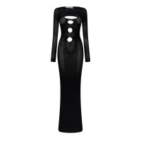 рокля,дамски,поли,и,рокли,off,white,cut,out,maxi,dress,black,lt,blue