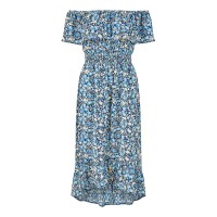 рокля,дамски,поли,и,рокли,mela,london,mela,london,blue,floral,ditsy,bardot,midi,dress,blue