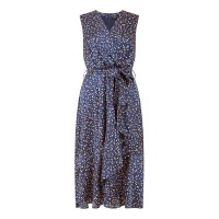 рокля,дамски,поли,и,рокли,mela,london,mela,london,navy,spot,satin,wrap,effect,midi,dress,navy