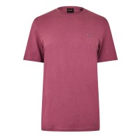 тениска,мъжки,тениски,boss,mens,boss,orange,tales,t,shirt,with,logo,patch,premium,cotton,maroon,618