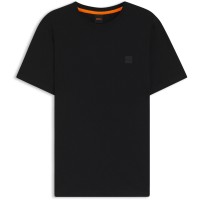 тениска,мъжки,тениски,boss,mens,boss,orange,tales,t,shirt,with,logo,patch,premium,cotton,black