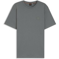 тениска,мъжки,тениски,boss,mens,boss,orange,tales,t,shirt,with,logo,patch,premium,cotton,open,grey