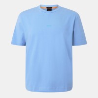 тениска,мъжки,тениски,boss,mens,boss,orange,oversized,tchup,t,shirt,with,logo,detail,open,blue