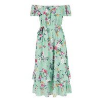 рокля,дамски,поли,и,рокли,yumi,yumi,mint,blossom,butterfly,bardot,dress,mint,green