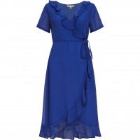 дамска,рокля,дамски,поли,и,рокли,yumi,women,s,green,frill,wrap,dress,blue