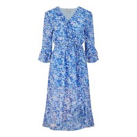 дамска,рокля,дамски,поли,и,рокли,yumi,women,s,blue,floral,frill,wrap,dress,blue