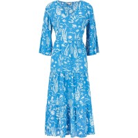 рокля,дамски,поли,и,рокли,yumi,yumi,blue,sealife,print,midi,dress,blue