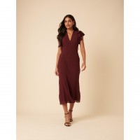 рокля,дамски,поли,и,рокли,nobodys,child,layla,midi,dress,brown