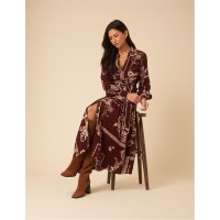 рокля,дамски,поли,и,рокли,nobodys,child,brooklyn,shirt,midi,dress,burgundy