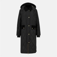 яке,дамски,якета,и,палта,barbour,women's,meredith,hooded,long,sleeve,quilted,jacket,black,c,tartan
