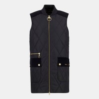 дамски,елек,дамски,якета,и,палта,barbour,women,s,lydia,diamond,quilted,sleeveless,gilet,black,tartan