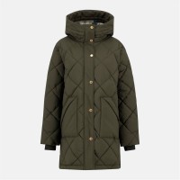 яке,дамски,якета,и,палта,barbour,women's,kailyn,hooded,long,sleeve,medium,puffer,jacket,olive,an,tartan