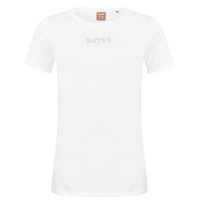 тениска,дамски,топове,boss,women's,eloga2,premium,cotton,t,shirt,white,100