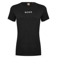 тениска,дамски,топове,boss,diamante,logo,t,shirt,black,001