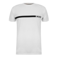 тениска,мъжки,тениски,boss,men's,logo,cotton,short,sleeve,crew,neck,slim,fit,t,shirt,white,100