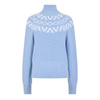 пуловер,дамски,плетени,дрехи,varley,women's,marcie,knitted,crew,neck,jumper,glacier,blue