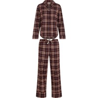 комплект,дамски,пижами,tommy,hilfiger,thb,ls,flnnl,pj,set,ld54,burgundy