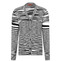 жилетка,мъжки,пуловери,missoni,striped,cardigan,whi,black,f9026