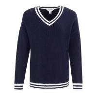 пуловер,дамски,плетени,дрехи,miso,v,neck,jumper,women,navy