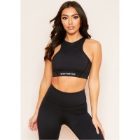 къса,блуза,дамски,топове,missy,empire,empire,racer,gym,crop,top,black