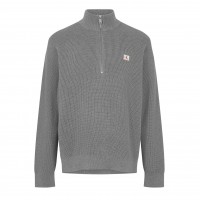 пуловер,мъжки,пуловери,calvin,klein,jeans,men's,waffle,knitted,crew,neck,jumper,grey,heather