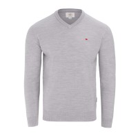 пуловер,мъжки,пуловери,lee,cooper,cooper,long,sleeve,v,neck,jumper,light,grey