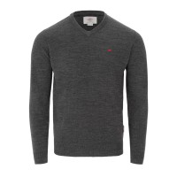 пуловер,мъжки,пуловери,lee,cooper,cooper,long,sleeve,v,neck,jumper,charcoal