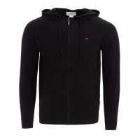 суичър,мъжки,горнища,с,качулка,lee,cooper,long,sleeve,zip,thru,hoodie,black
