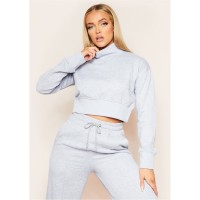 пуловер,дамски,блузи,missy,empire,high,neck,cropped,jumper,grey