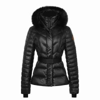 яке,дамски,якета,и,палта,arctic,army,women's,aurora,belted,hooded,long,sleeve,short,puffer,jacket,black
