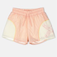 поларени,къси,панталони,детски,3/4,панталони,kenzo,kids',logo,fleece,jogger,shorts,pink