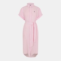 рокля,дамски,поли,и,рокли,polo,ralph,lauren,women's,shirt,dress,white,pink