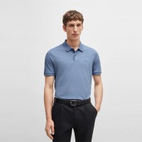 блуза,с,яка,мъжки,тениски,boss,men,s,pallas,cotton,short,sleeve,polo,shirt,open,blue
