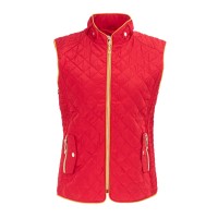 елек,дамски,туристически,жилетки,дамски,жилетки,miso,women's,stand,collar,full,zip,hip,length,gilet,red