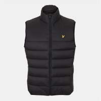 елек,облекла,на,разпродажба,мъжки,якета,lyle,and,scott,wadded,gilet,jet,black,z865