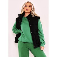 елек,дамски,туристически,жилетки,дамски,жилетки,missy,empire,detail,sleeveless,padded,gilet,black