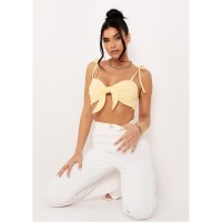 къса,блуза,дамски,топове,missy,empire,front,strappy,crop,top,lemon