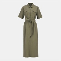 рокля,дамски,поли,и,рокли,barbour,women's,nicole,belted,shirt,dress,dusky,green