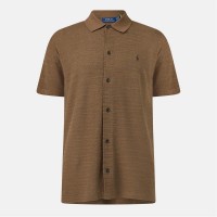 плетена,блуза,мъжки,пуловери,мъжки,тениски,polo,ralph,lauren,men's,short,sleeve,knitted,top,fall,brown