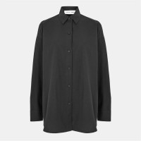 риза,дамски,ризи,fear,of,god,essentials,women's,relaxed,long,sleeve,plain,shirt,jet,black