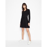 рокля,дамски,поли,и,рокли,armani,exchange,ax,vneck,dress,ld99,black